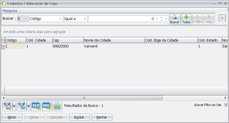 ListagemCeps