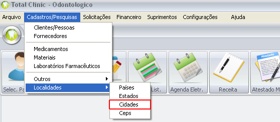 MenuCidade