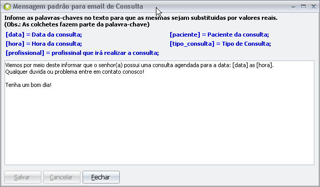 TelaEnvioPadraoEmail